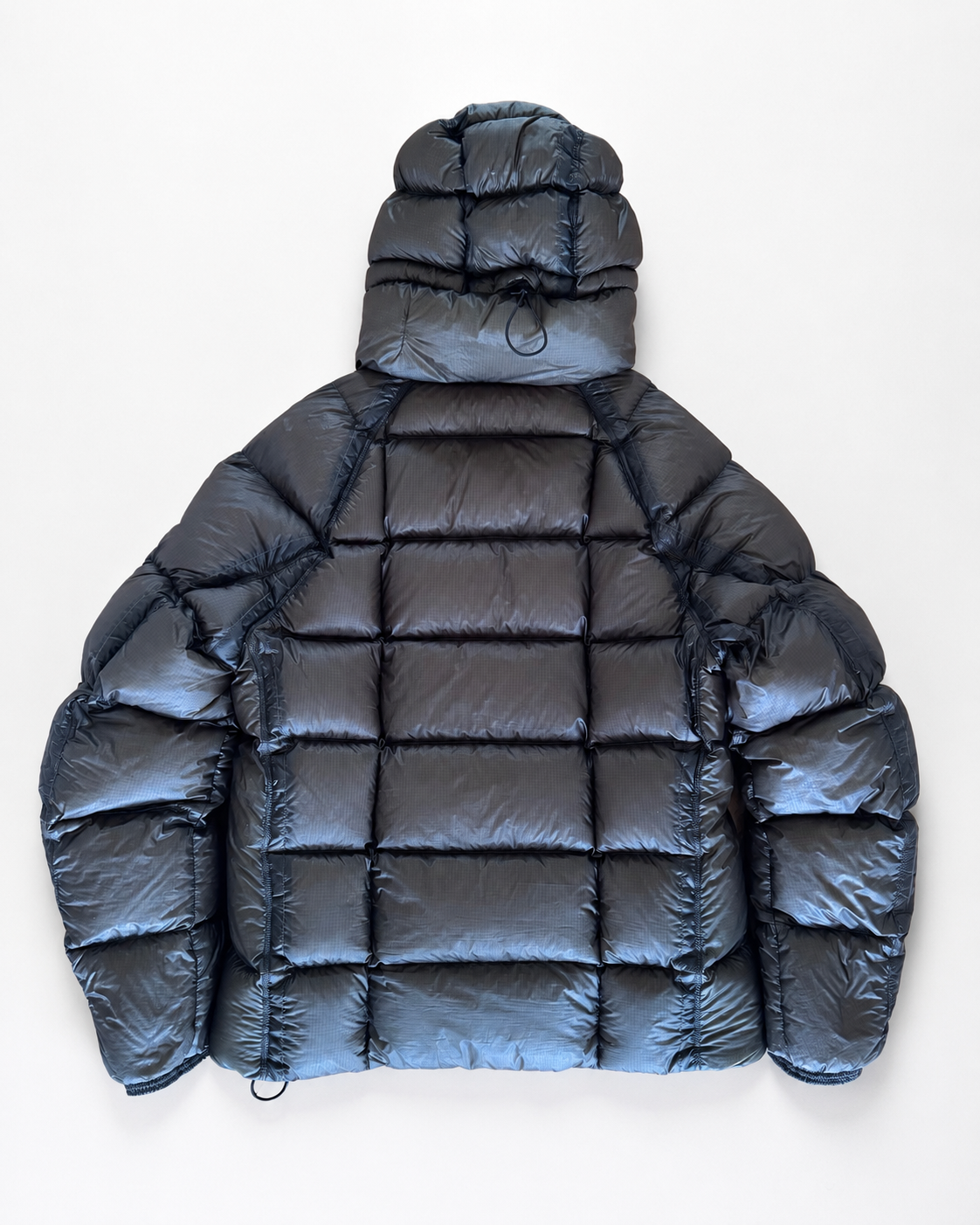 C.P. Company D.D. Shell Hooded Down Jacket — M, Khaki