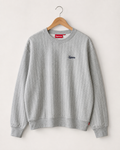 Supreme Pinstripe Crewneck — L, Grå