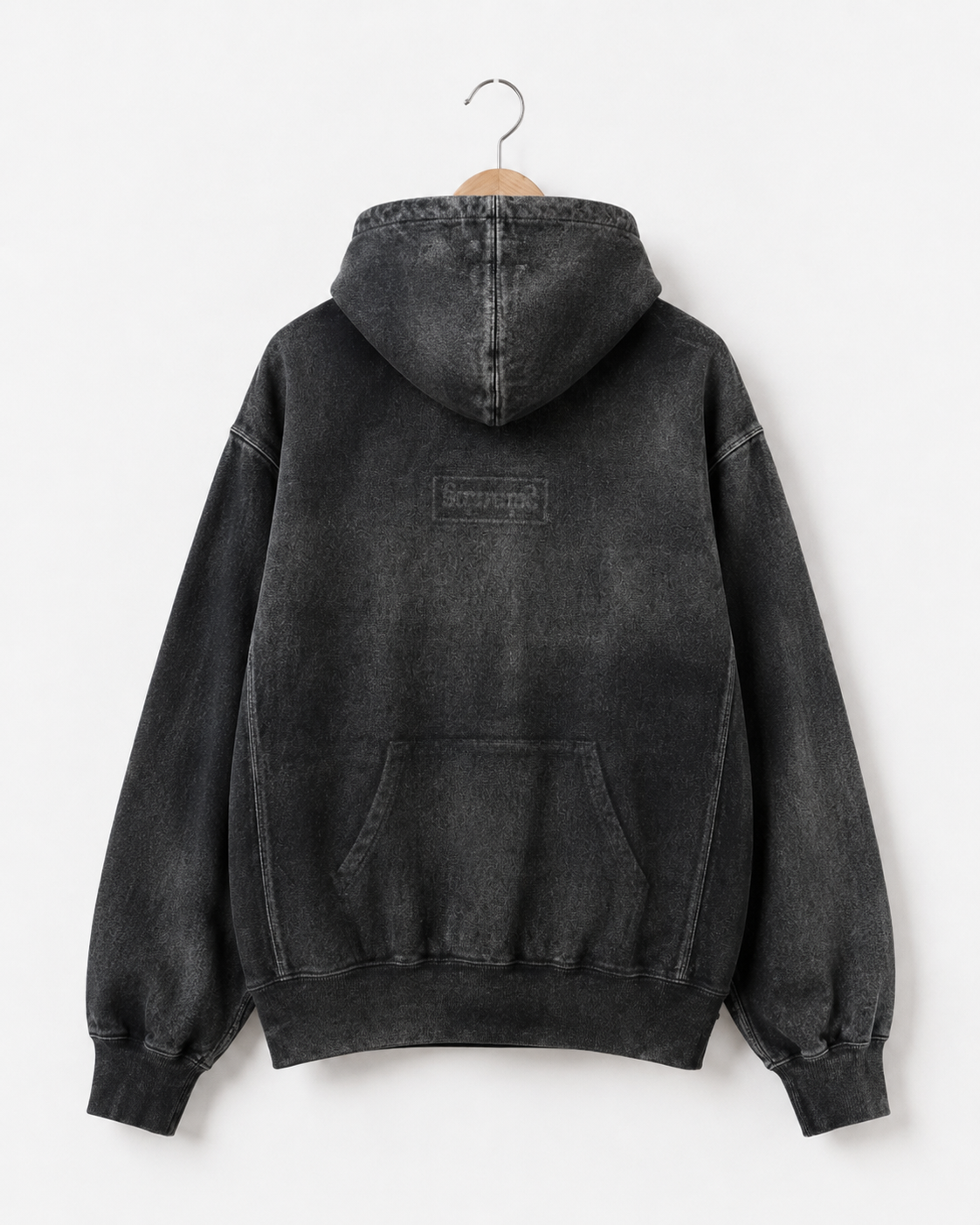 Supreme x MM6 Foil Box Logo Hoodie — L, Sort