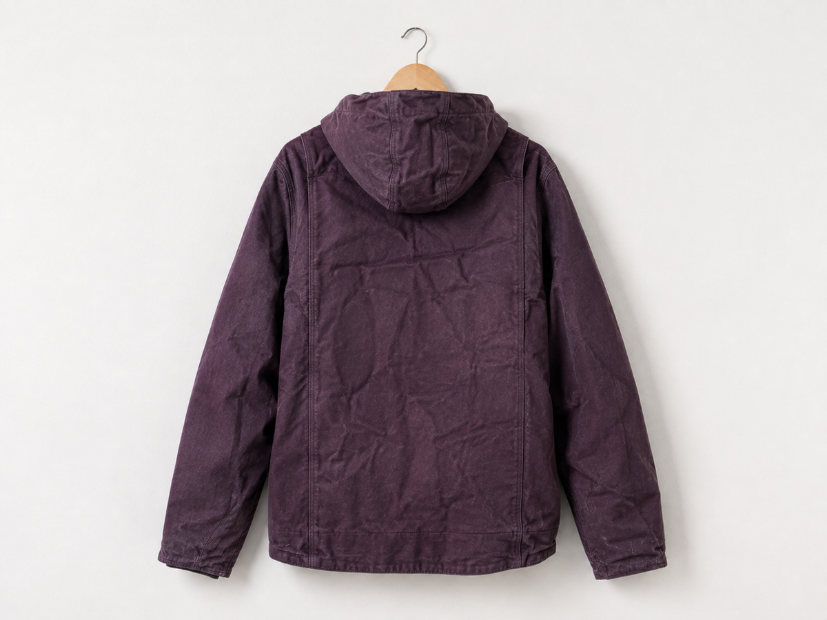 Carhartt Detachable Hood Jacket — W-XXL, Bordeaux