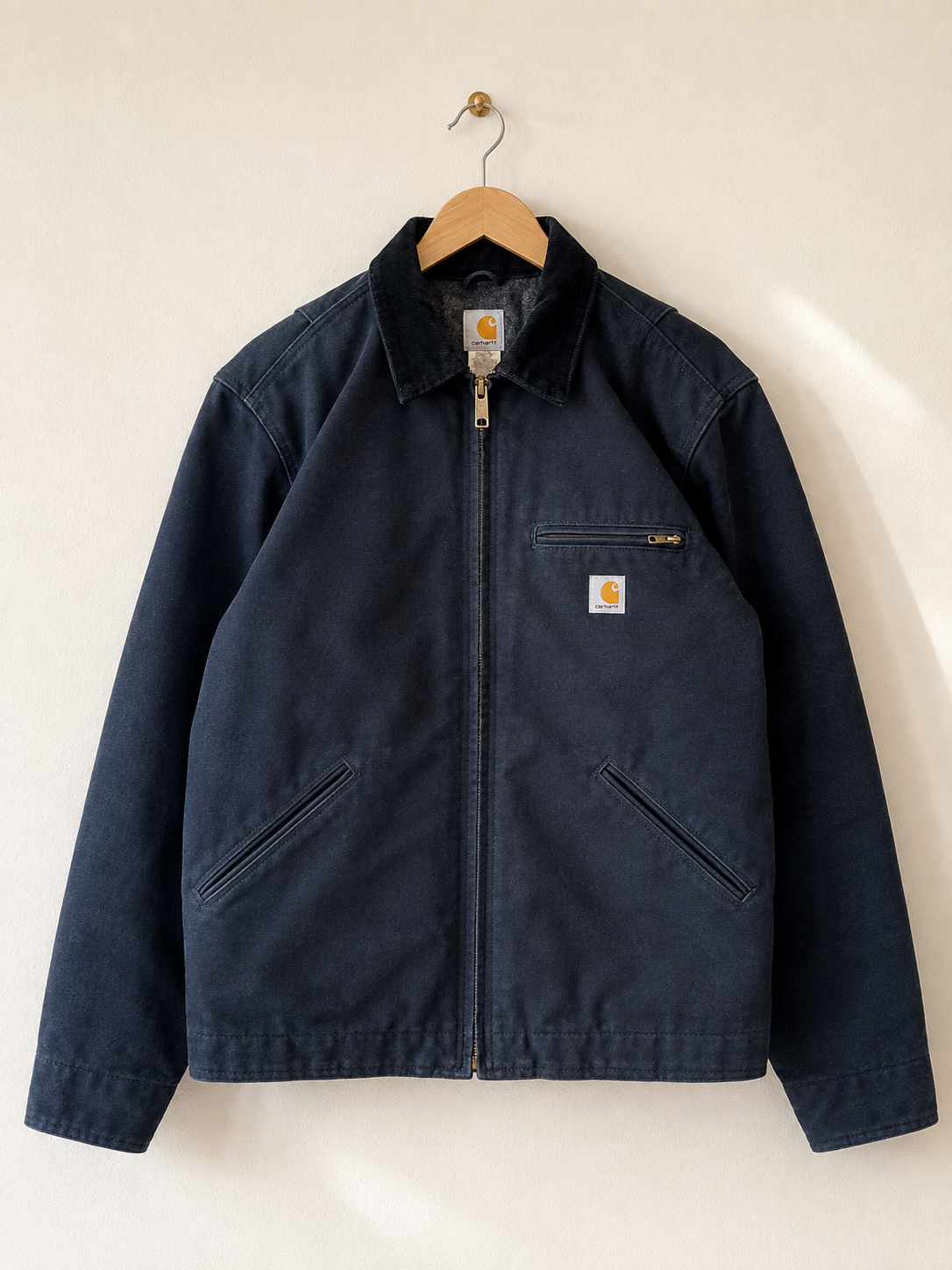 Vintage Carhartt OG Detroit — S, Sort