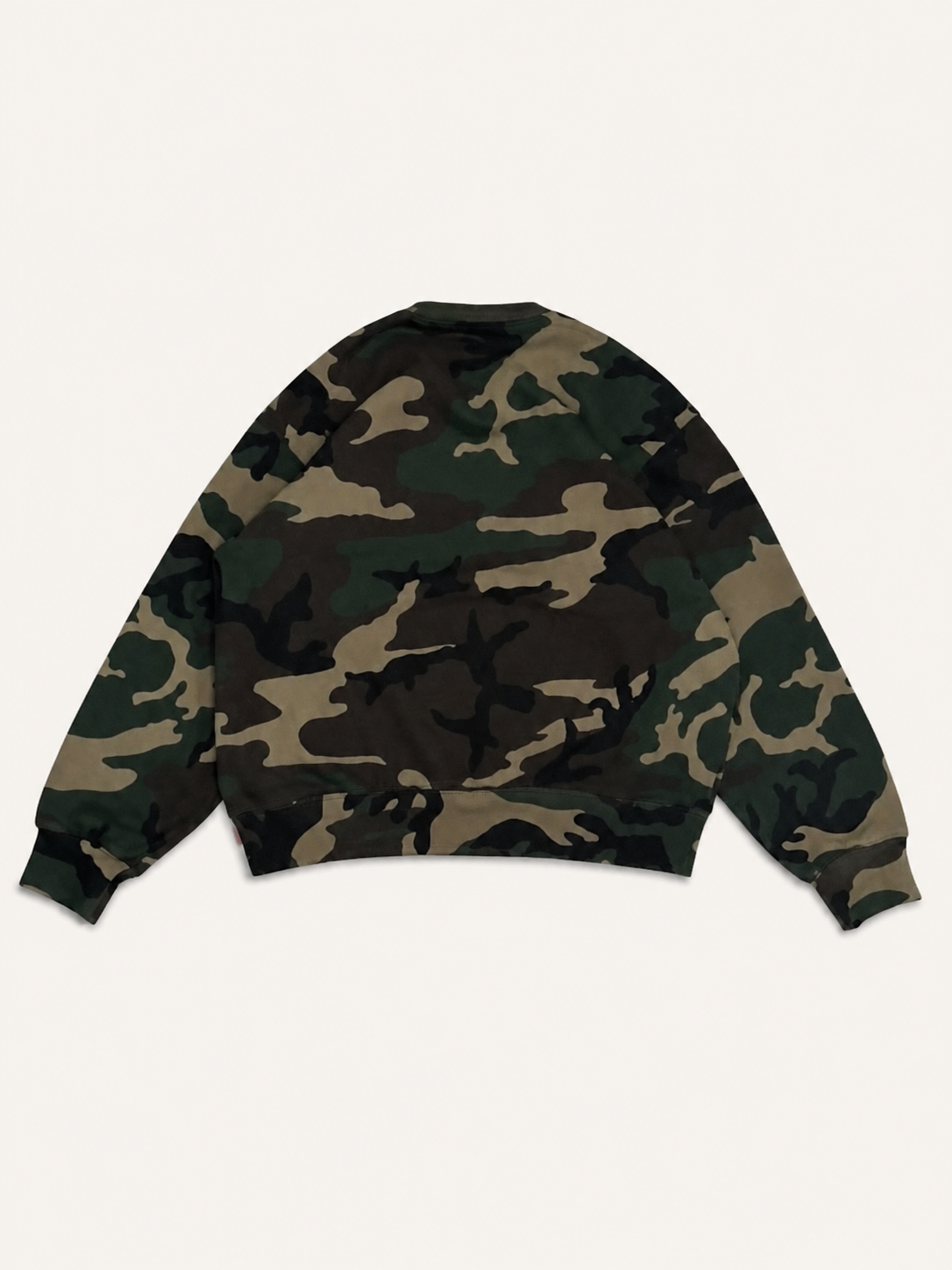 Supreme Plaid Arc Crewneck — M, Camo