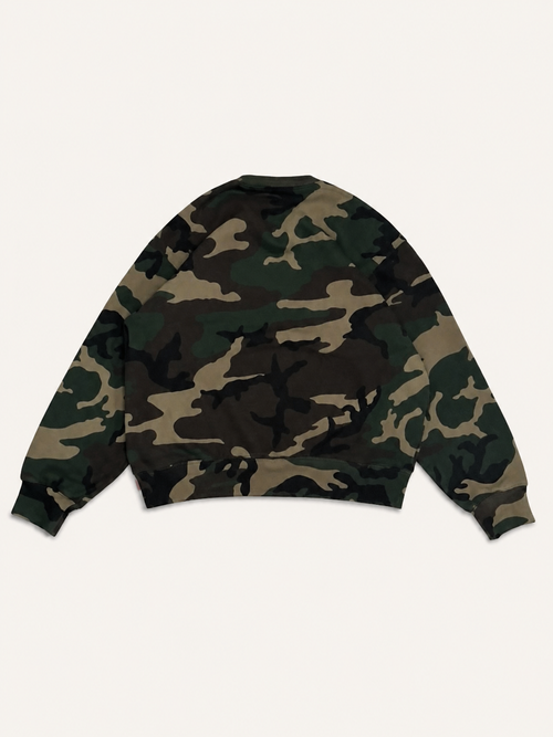 Supreme Plaid Arc Crewneck — M, Camo
