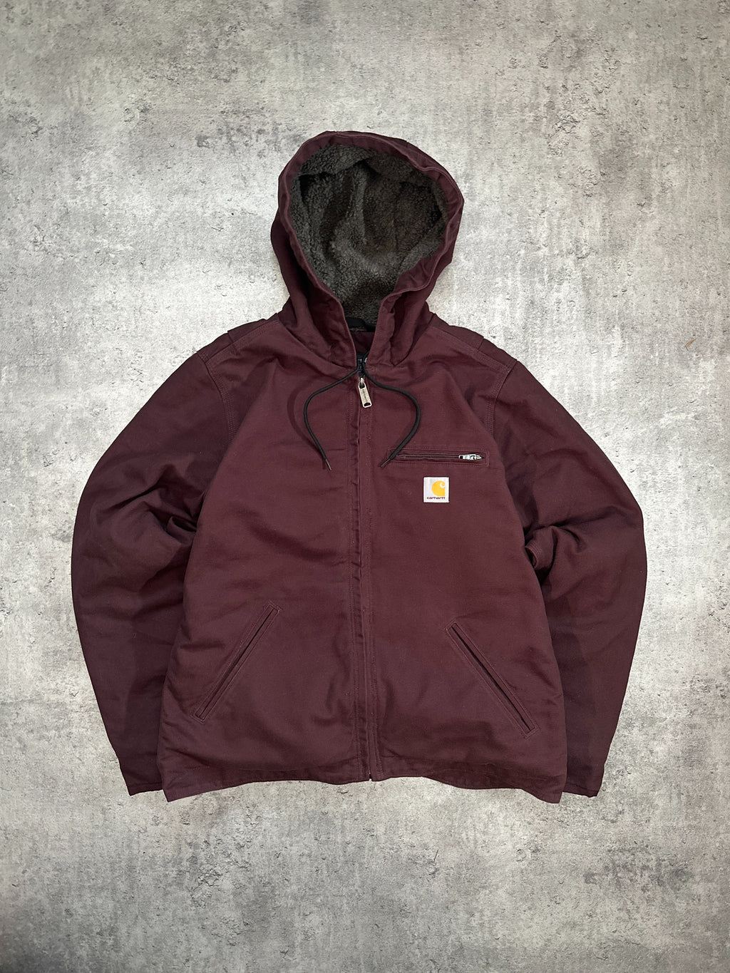 Carhartt Maroon Jacket — W-XXL, Bordeaux