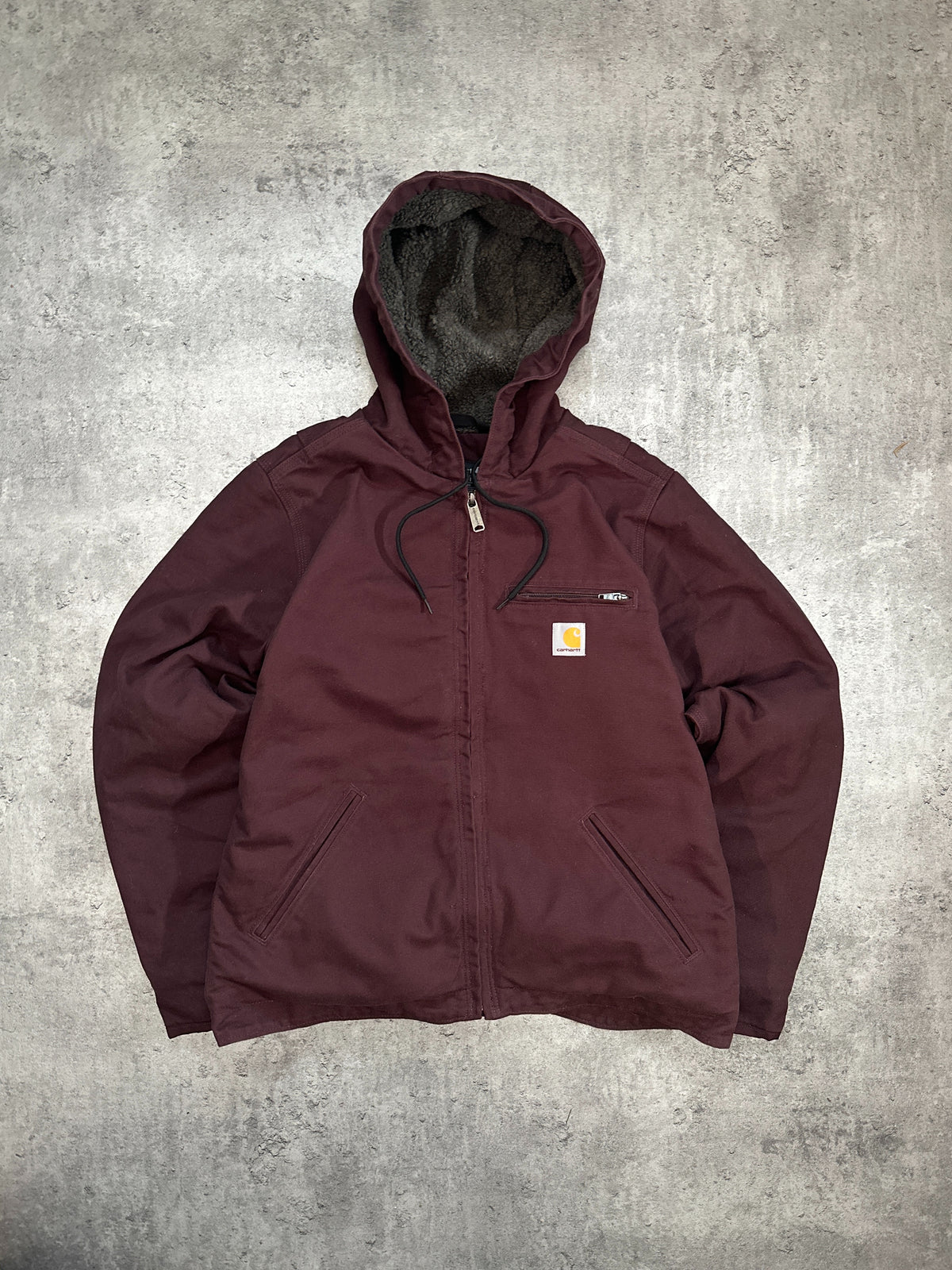 Carhartt Maroon Jacket — W-XXL, Bordeaux
