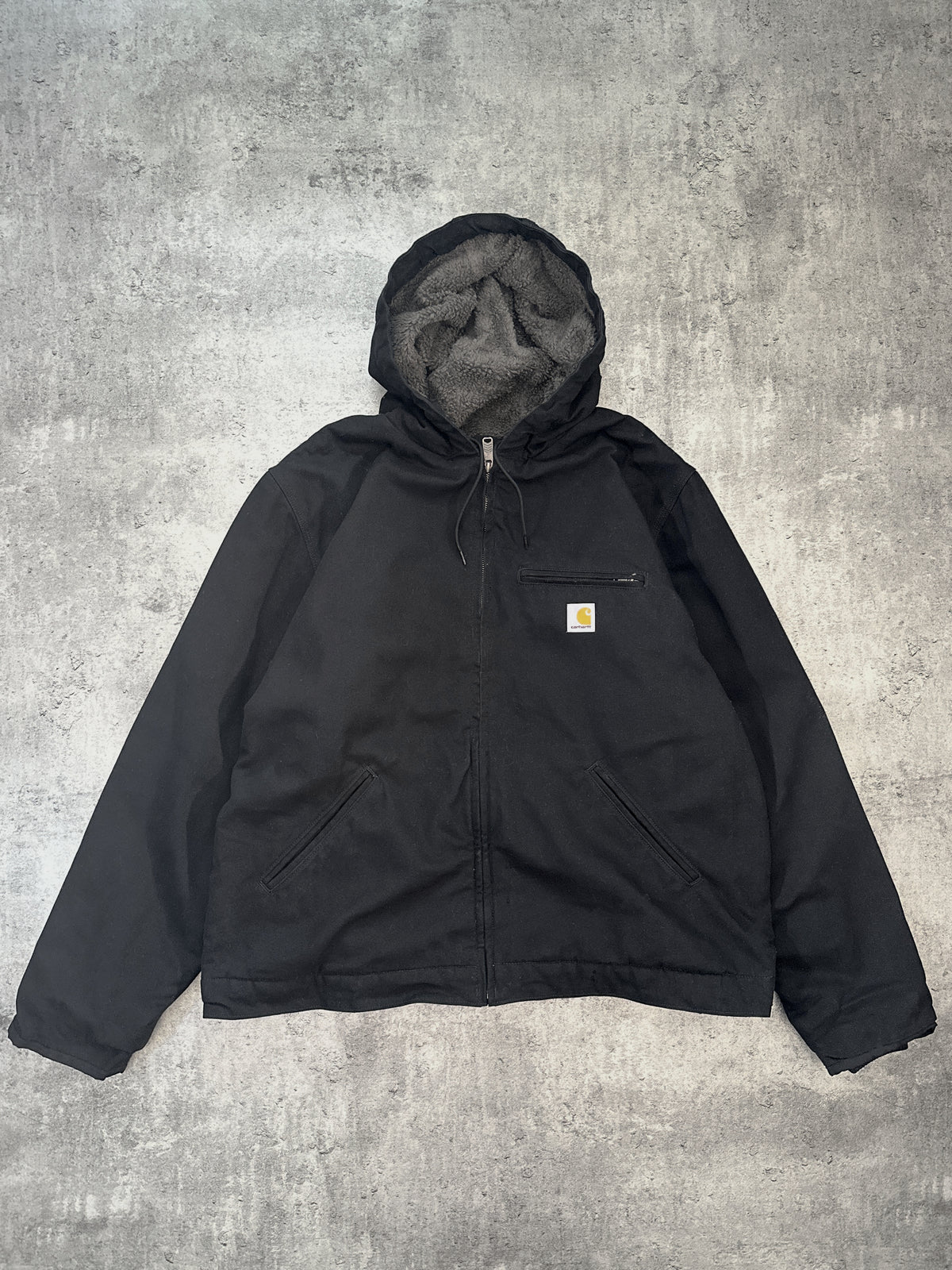 Carhartt Maroon Jacket — W-XL, Sort